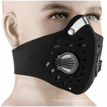 LASHEEN LSM106 - Neoprene Dustproof Facemask mouth protection with double valves & Filter Replaceable